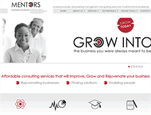 Tablet Screenshot of mentors.co.za